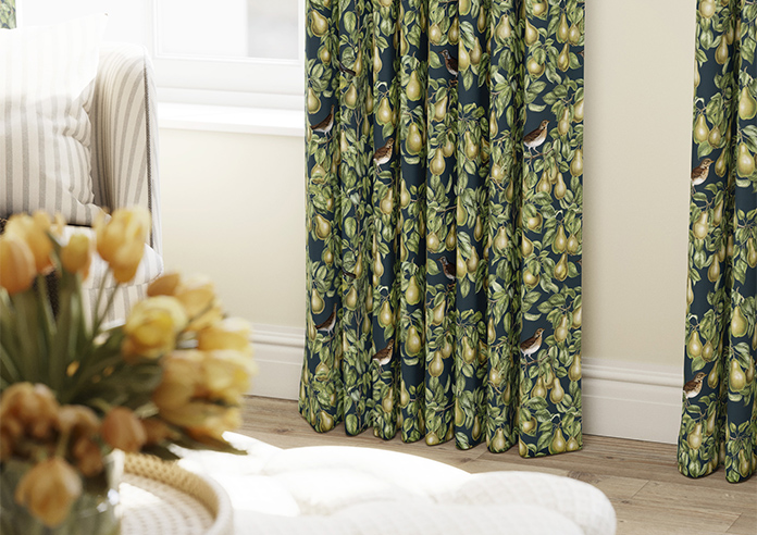 Pears, Silent Night - Made to Measure Curtains - Image 5